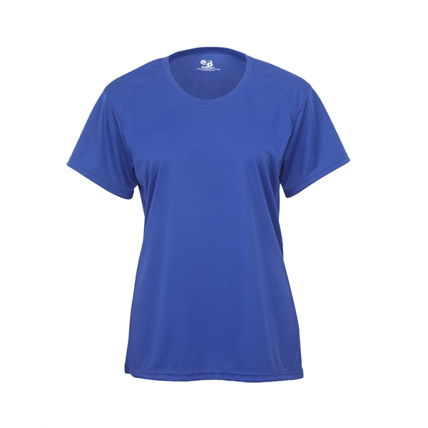 Women's tee with self-fabric collar, paneled shoulder for maximum movement, double-needle... from ASI 37461 Augusta Sportswear