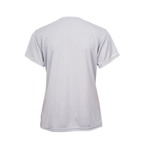 Women's tee with self-fabric collar, paneled shoulder for maximum movement, double-needle... from ASI 37461 Augusta Sportswear