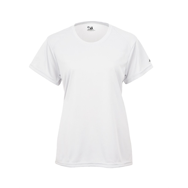 Women's tee with self-fabric collar, paneled shoulder for maximum movement, double-needle... from ASI 37461 Augusta Sportswear