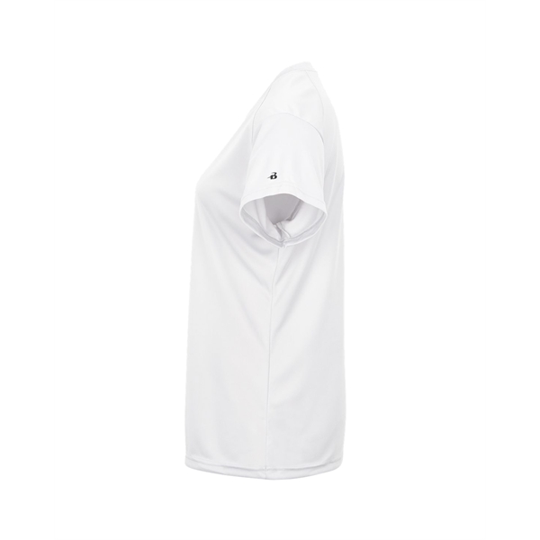 Women's tee with self-fabric collar, paneled shoulder for maximum movement, double-needle... from ASI 37461 Augusta Sportswear