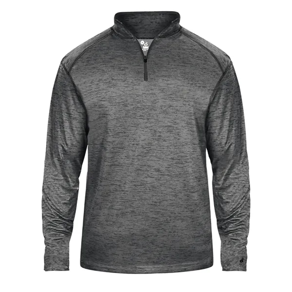 1/4 zip with Badger sport paneled shoulder for maximum movement, double-needle... from ASI 37461 Augusta Sportswear