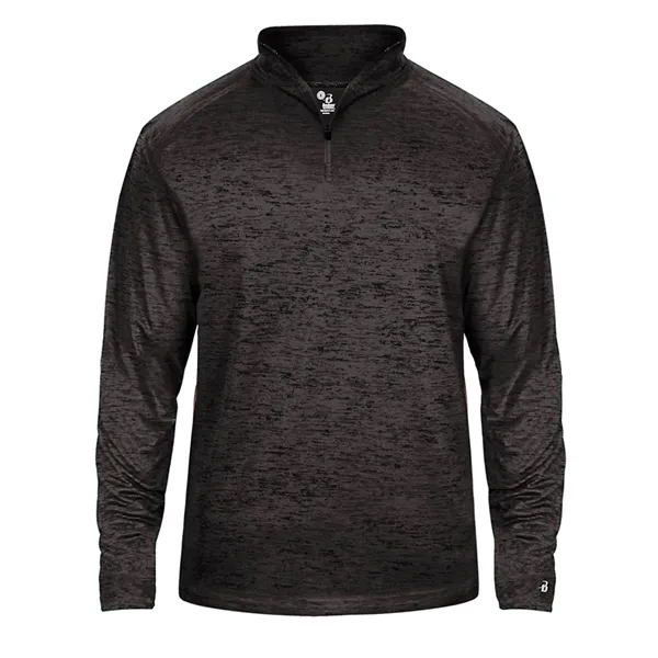 1/4 zip with Badger sport paneled shoulder for maximum movement, double-needle... from ASI 37461 Augusta Sportswear