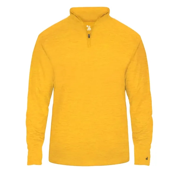 1/4 zip with Badger sport paneled shoulder for maximum movement, double-needle... from ASI 37461 Augusta Sportswear