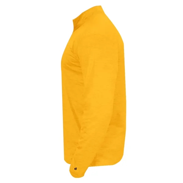 1/4 zip with Badger sport paneled shoulder for maximum movement, double-needle... from ASI 37461 Augusta Sportswear