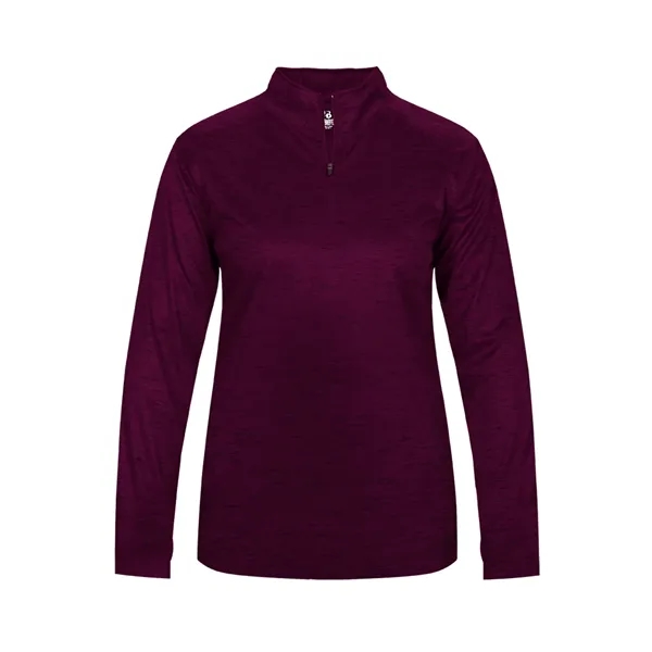 Women's 1/4 zip with paneled shoulder for maximum movement, double-needle hem,... from ASI 37461 Augusta Sportswear