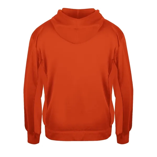 Fleece hoodie with Badger sport paneled shoulder for maximum movement, side... from ASI 37461 Augusta Sportswear
