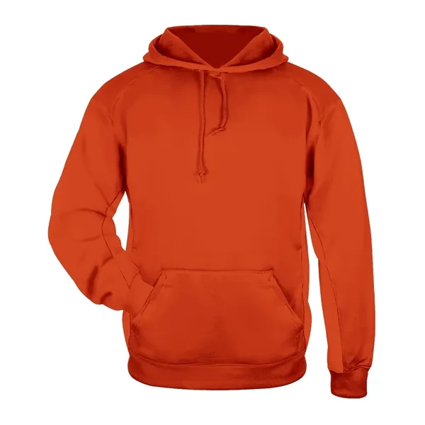 Fleece hoodie with Badger sport paneled shoulder for maximum movement, side... from ASI 37461 Augusta Sportswear