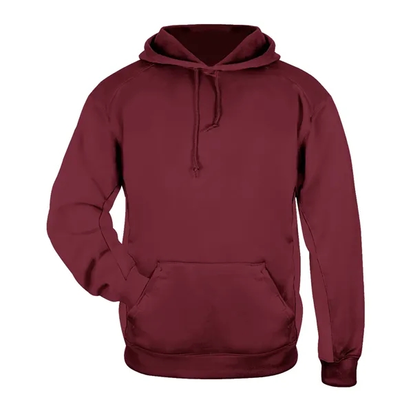 Fleece hoodie with Badger sport paneled shoulder for maximum movement, side... from ASI 37461 Augusta Sportswear