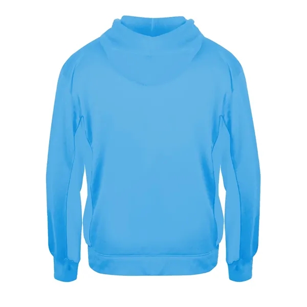 Fleece hoodie with Badger sport paneled shoulder for maximum movement, side... from ASI 37461 Augusta Sportswear