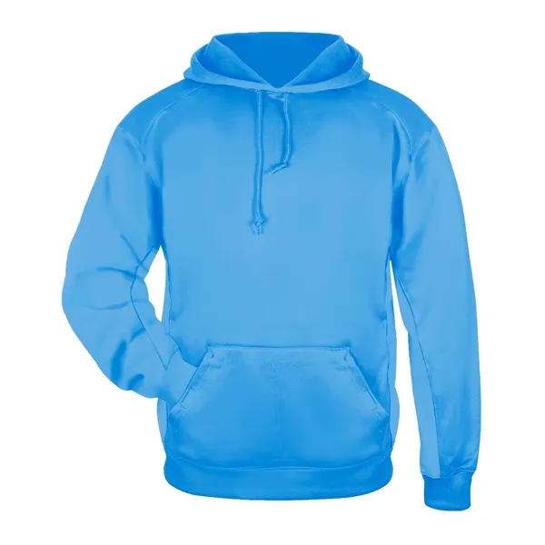 Fleece hoodie with Badger sport paneled shoulder for maximum movement, side... from ASI 37461 Augusta Sportswear