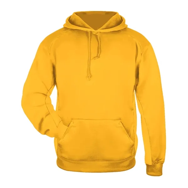 Fleece hoodie with Badger sport paneled shoulder for maximum movement, side... from ASI 37461 Augusta Sportswear