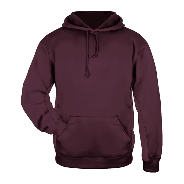 Fleece hoodie with Badger sport paneled shoulder for maximum movement, side... from ASI 37461 Augusta Sportswear
