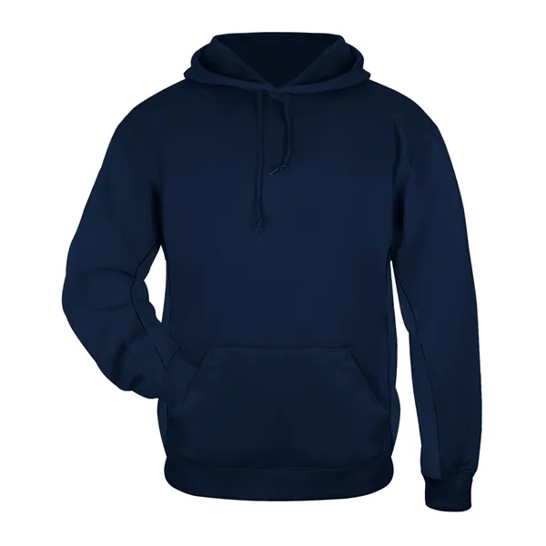 Fleece hoodie with Badger sport paneled shoulder for maximum movement, side... from ASI 37461 Augusta Sportswear
