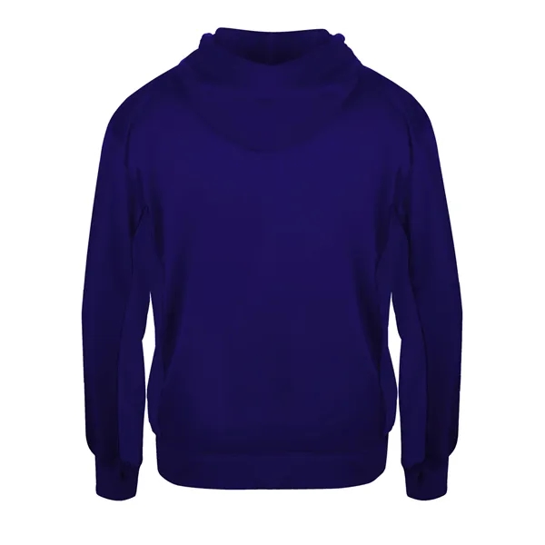 Fleece hoodie with Badger sport paneled shoulder for maximum movement, side... from ASI 37461 Augusta Sportswear