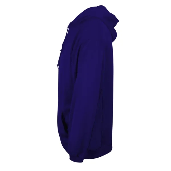 Fleece hoodie with Badger sport paneled shoulder for maximum movement, side... from ASI 37461 Augusta Sportswear