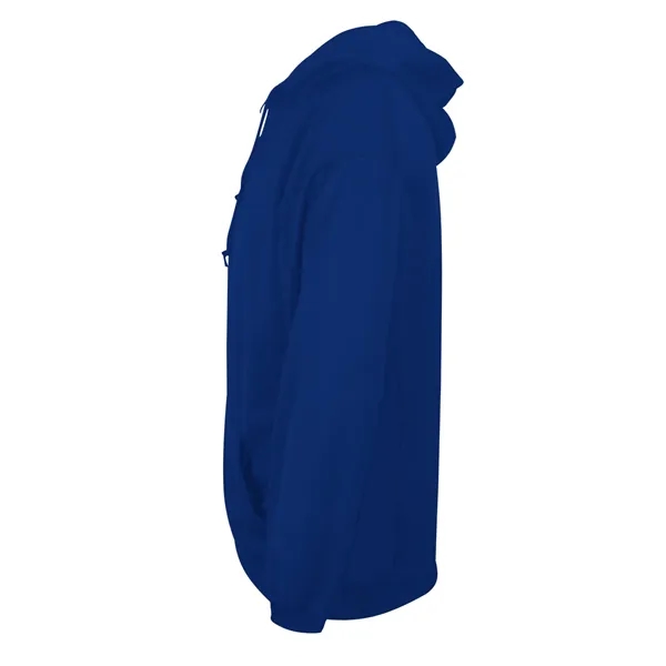 Fleece hoodie with Badger sport paneled shoulder for maximum movement, side... from ASI 37461 Augusta Sportswear