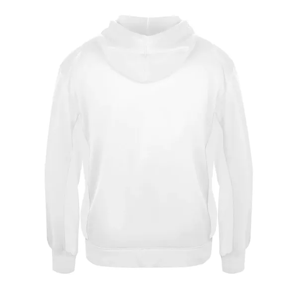 Fleece hoodie with Badger sport paneled shoulder for maximum movement, side... from ASI 37461 Augusta Sportswear