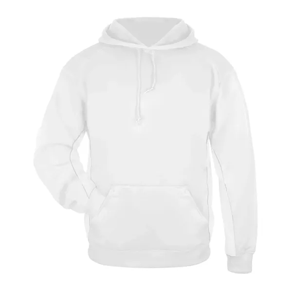 Fleece hoodie with Badger sport paneled shoulder for maximum movement, side... from ASI 37461 Augusta Sportswear