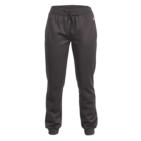 Women's jogger pants with tapered fit in lower leg, reinforced spandex... from ASI 37461 Augusta Sportswear