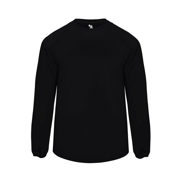 Fleece pullover with shoulder and underarm textured waffle weave panels, poly... from ASI 37461 Augusta Sportswear