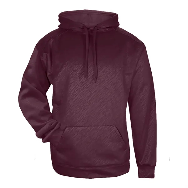 Embroidered hoodie with front pouch pocket with hook and loop closures... from ASI 37461 Augusta Sportswear