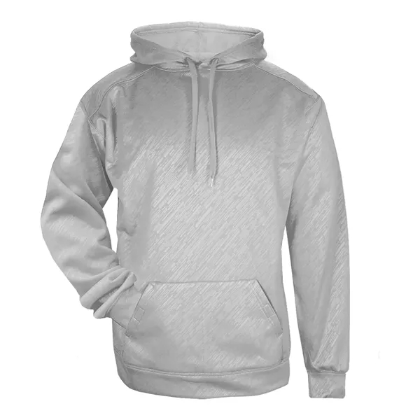 Embroidered hoodie with front pouch pocket with hook and loop closures... from ASI 37461 Augusta Sportswear