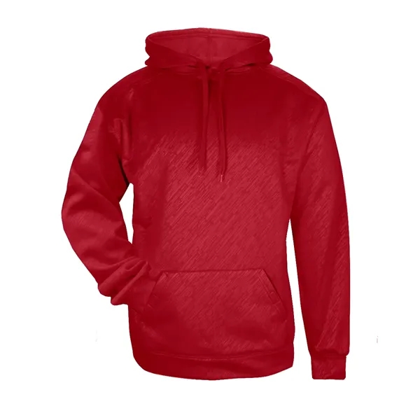 Embroidered hoodie with front pouch pocket with hook and loop closures... from ASI 37461 Augusta Sportswear