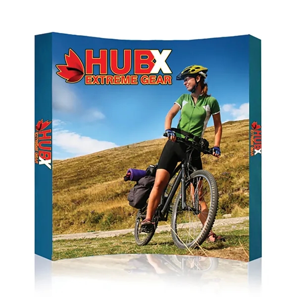 Curved fabric pop up display.... from ASI 30442 Above & Beyond Advertising Products