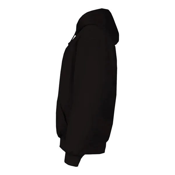 Youth hooded sweatshirt with no drawcord, two-ply hood, Spandex reinforced rib... from ASI 37461 Augusta Sportswear