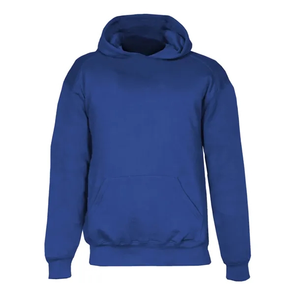 Youth hooded sweatshirt with no drawcord, two-ply hood, Spandex reinforced rib... from ASI 37461 Augusta Sportswear