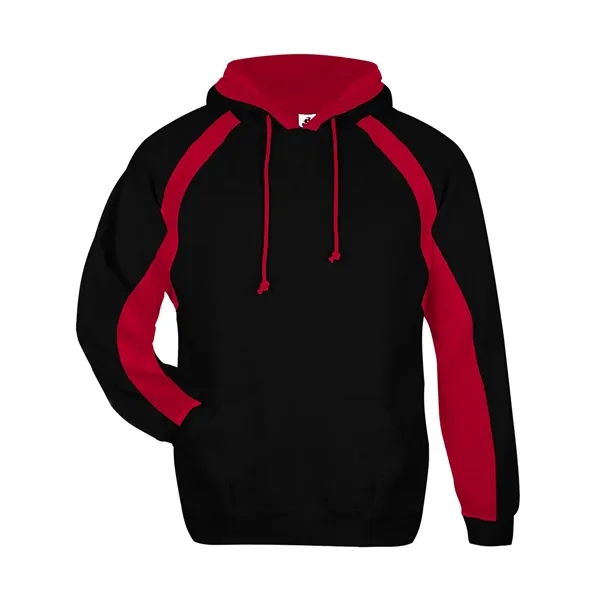 Hoodie with contrast rib trimmed two-ply hood with contrast liner and... from ASI 37461 Augusta Sportswear