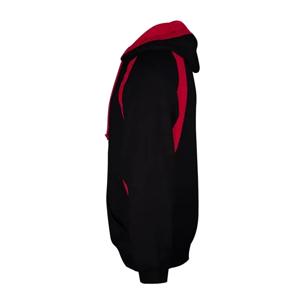 Hoodie with contrast rib trimmed two-ply hood with contrast liner and... from ASI 37461 Augusta Sportswear