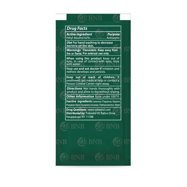 Half-ounce instant packs of 62% alcohol hand sanitizer. Made in the... from ASI 90807 Tekweld