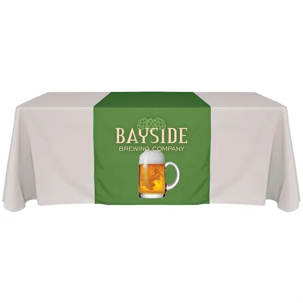 30" x 60" full color display polyester table runner drapes over... from ASI 80228 Quinn