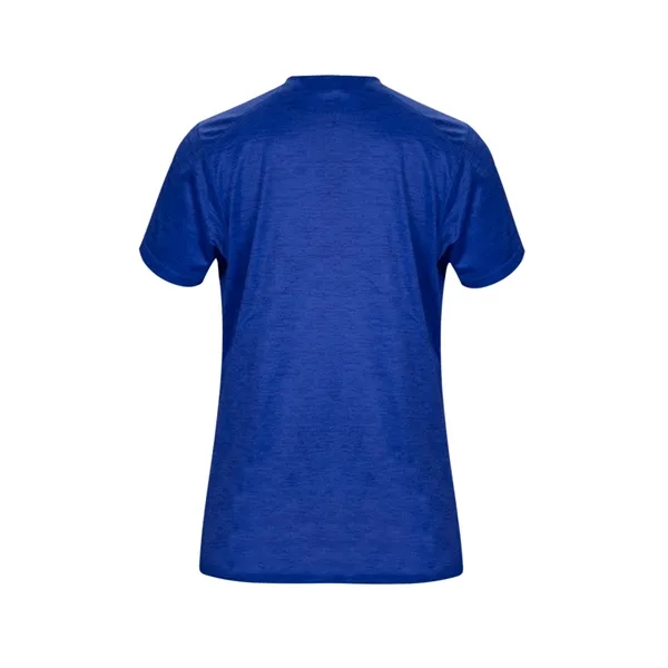 Women's v-neck tee with self-fabric collar, paneled shoulder for maximum movement,... from ASI 37461 Augusta Sportswear