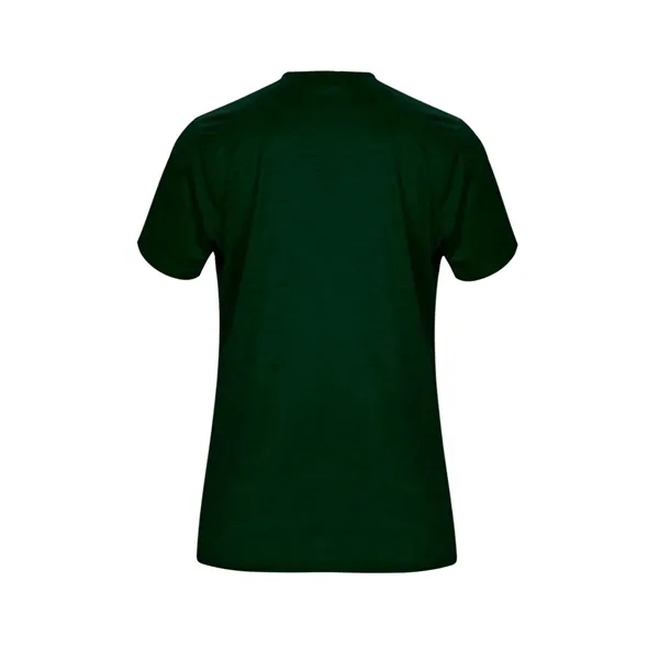 Women's v-neck tee with self-fabric collar, paneled shoulder for maximum movement,... from ASI 37461 Augusta Sportswear