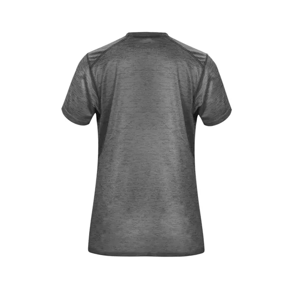Women's v-neck tee with self-fabric collar, paneled shoulder for maximum movement,... from ASI 37461 Augusta Sportswear