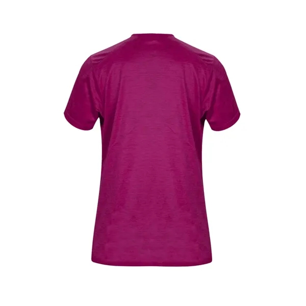 Women's v-neck tee with self-fabric collar, paneled shoulder for maximum movement,... from ASI 37461 Augusta Sportswear