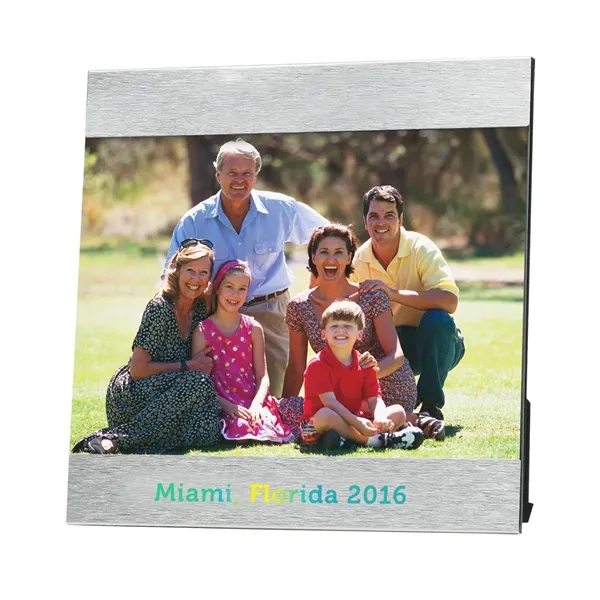 Aluminum photo frame, holds 4 x 6 photo.... from ASI 61125 Hit Promotional Products / Hit®