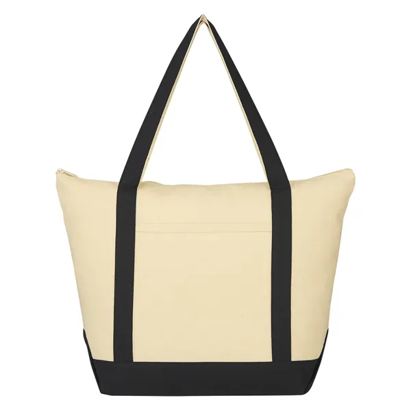 Tote bag made of 12 oz. cotton canvas with top zipper... from ASI 61125 Hit Promotional Products / Hit®
