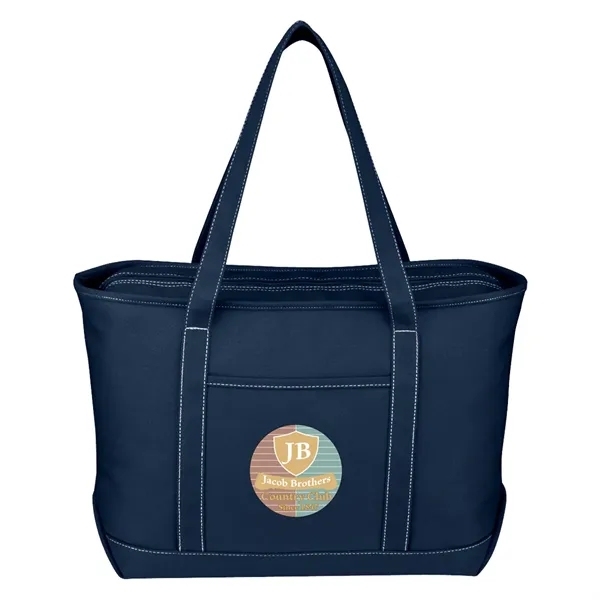 Large Cotton Canvas Yacht Tote.  24 oz. Canvas.  Outside... from ASI 61125 Hit Promotional Products / Hit®