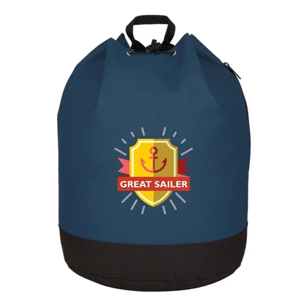 Drawstring tote / backpack with PVC lining and adjustable padded straps.... from ASI 61125 Hit Promotional Products / Hit®