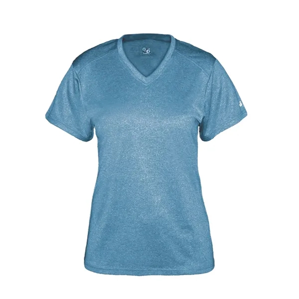 The Pro Heather Ladies' V-Neck Tee is made from 100% heathered... from ASI 37461 Augusta Sportswear