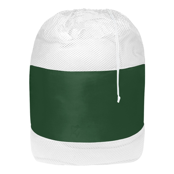 Laundry bag made of 210 Denier Polyester with soft nylon mesh... from ASI 61125 Hit Promotional Products / Hit®