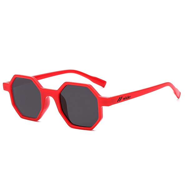 Quality PC Hexagon Frosted sunglasses with dark UV400 impact resistant PC... from ASI 57371 Eyevertising / Eyevertising®