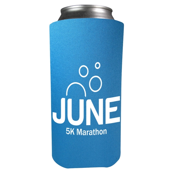 Foam 16 oz. can holder that folds flat for easy storage.... from ASI 61125 Hit Promotional Products / Hit®