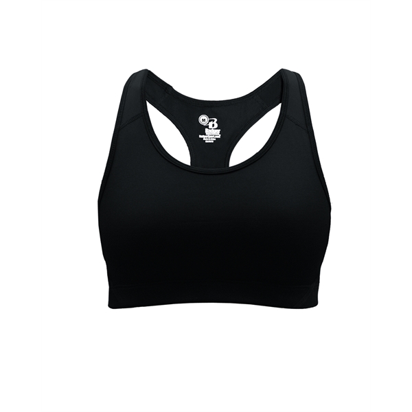 Girl's bra top with stretch body fit, 1" elastic hem, Badger... from ASI 37461 Augusta Sportswear