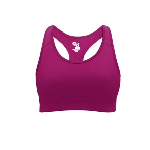 Girl's bra top with stretch body fit, 1" elastic hem, Badger... from ASI 37461 Augusta Sportswear