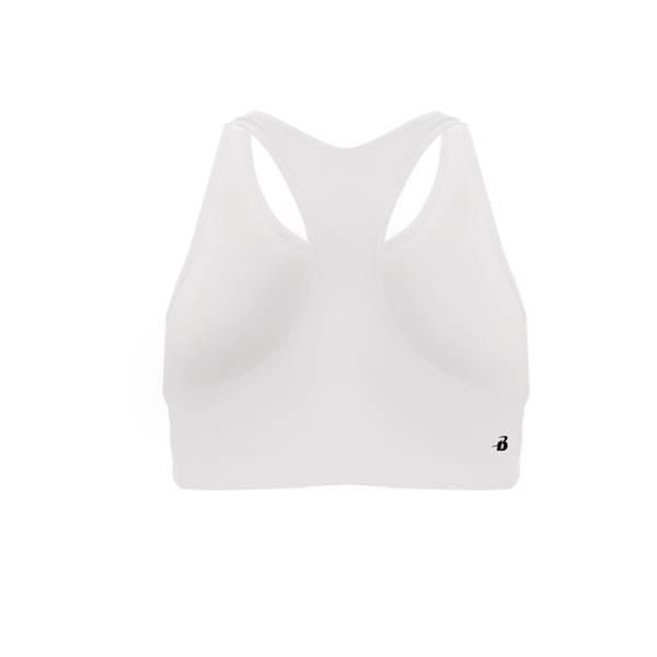 Girl's bra top with stretch body fit, 1" elastic hem, Badger... from ASI 37461 Augusta Sportswear