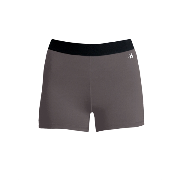 Girl's compression shorts with 1.5" plush elastic waistband, 2. 5" inseam,... from ASI 37461 Augusta Sportswear